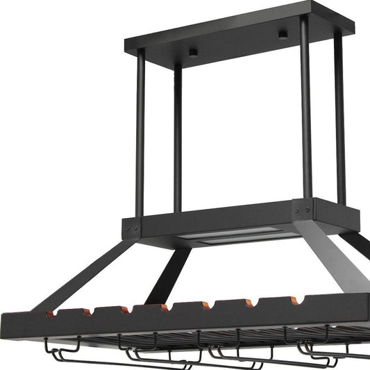 Bronze Kitchen Island Two Light Iron LED Edison Bulb Flush Ceiling Light