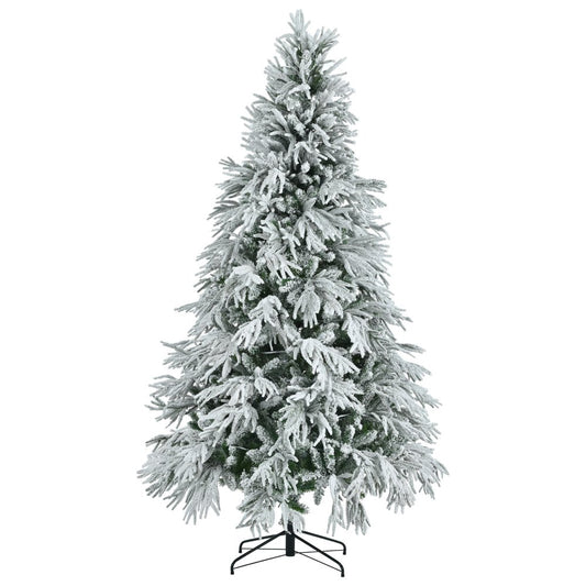 7.5' Pre Lit Extra Full Frosted Pine Christmas Tree