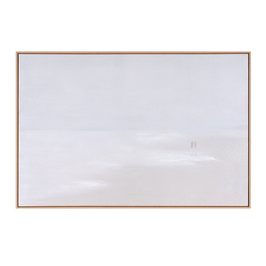 Prelude Hand Painted Brown Floater Frame Wall Art