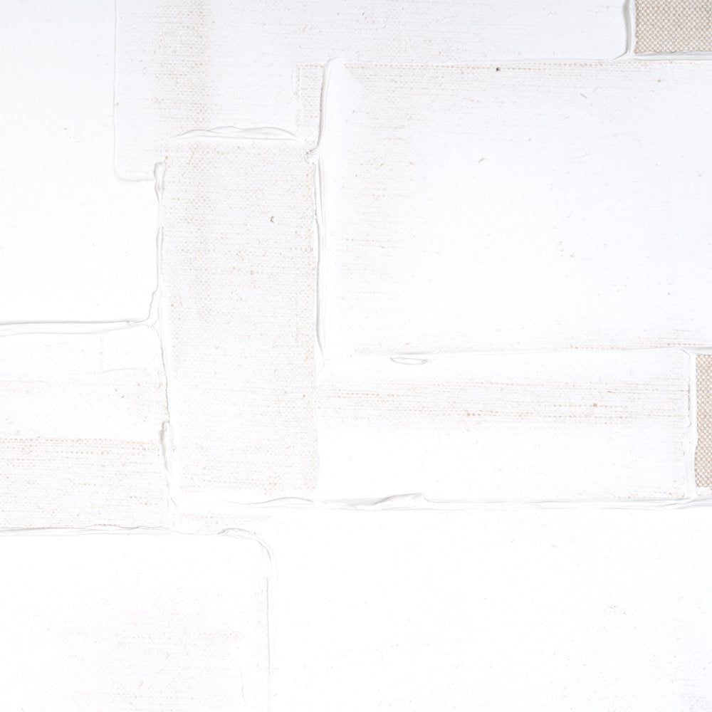 Octav I Hand Painted Brown Floater Frame Wall Art