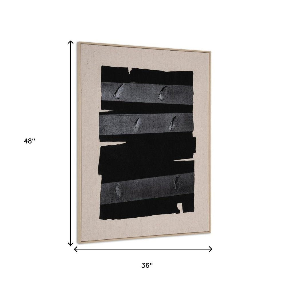 Echoes of Shadows II Hand Painted Brown Floater Frame Wall Art