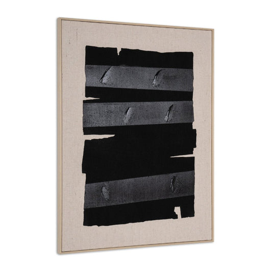 Echoes of Shadows II Hand Painted Brown Floater Frame Wall Art