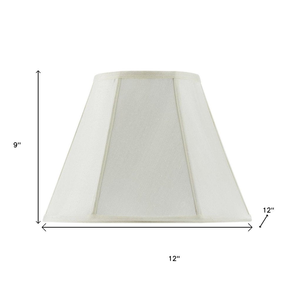 Eggshell Linen Piped Empire Lamp Shade