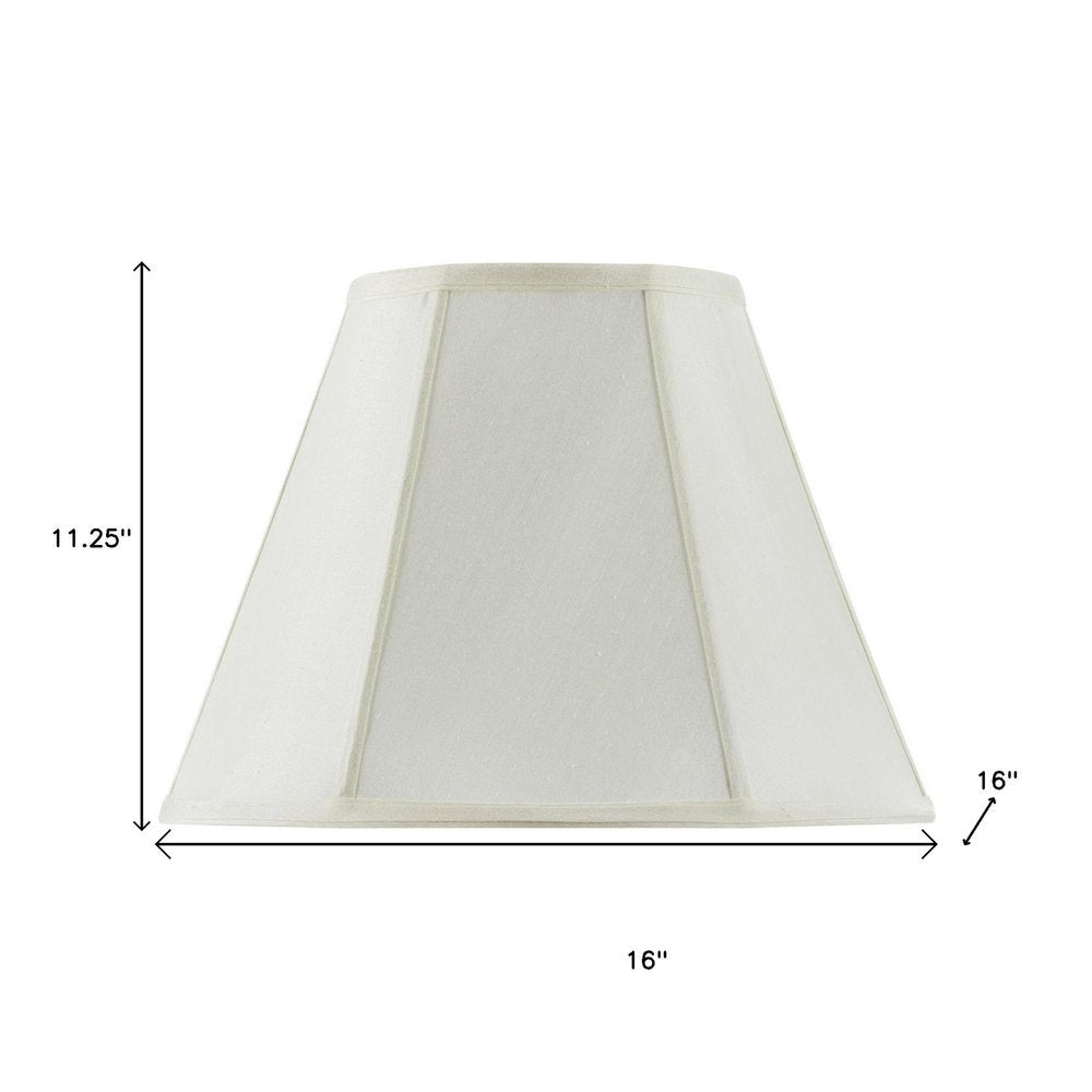 Eggshell Linen Piped Empire Lamp Shade