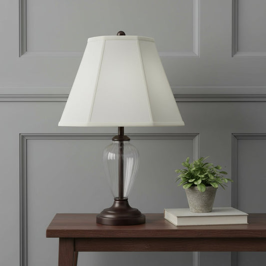 Eggshell Linen Piped Empire Lamp Shade