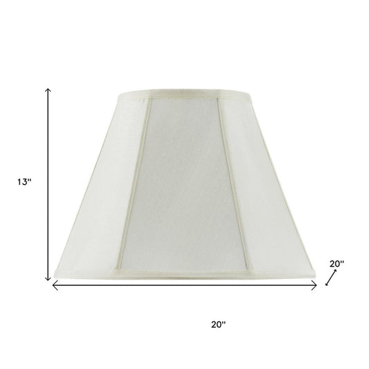 Eggshell Linen Piped Empire Lamp Shade