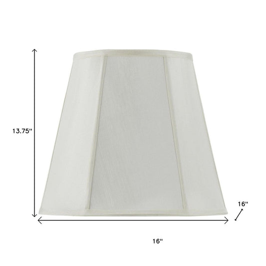 Eggshell Linen Piped Empire Lamp Shade