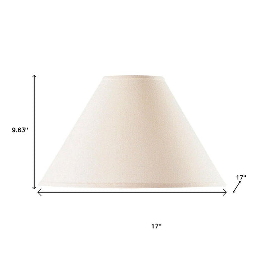 Off White Linen Plain Empire Lamp Shade
