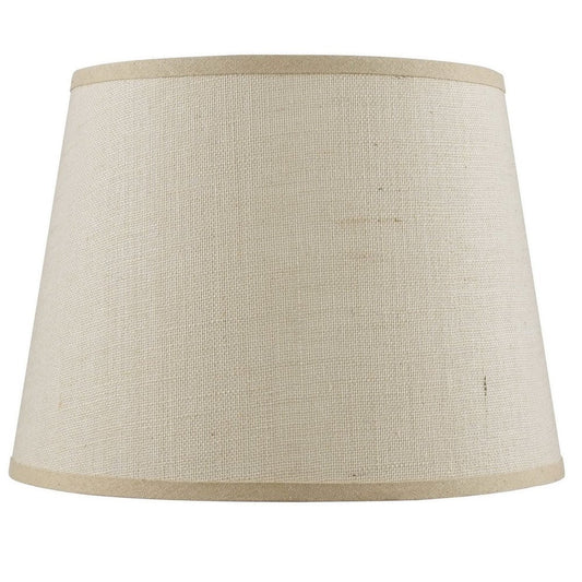 Light Brown Burlap Plain Drum Lamp Shade