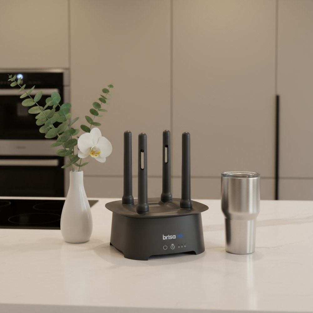 9" Brisa Gray Powered Drying Rack