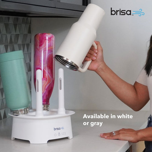 9" Brisa White Powered Drying Rack