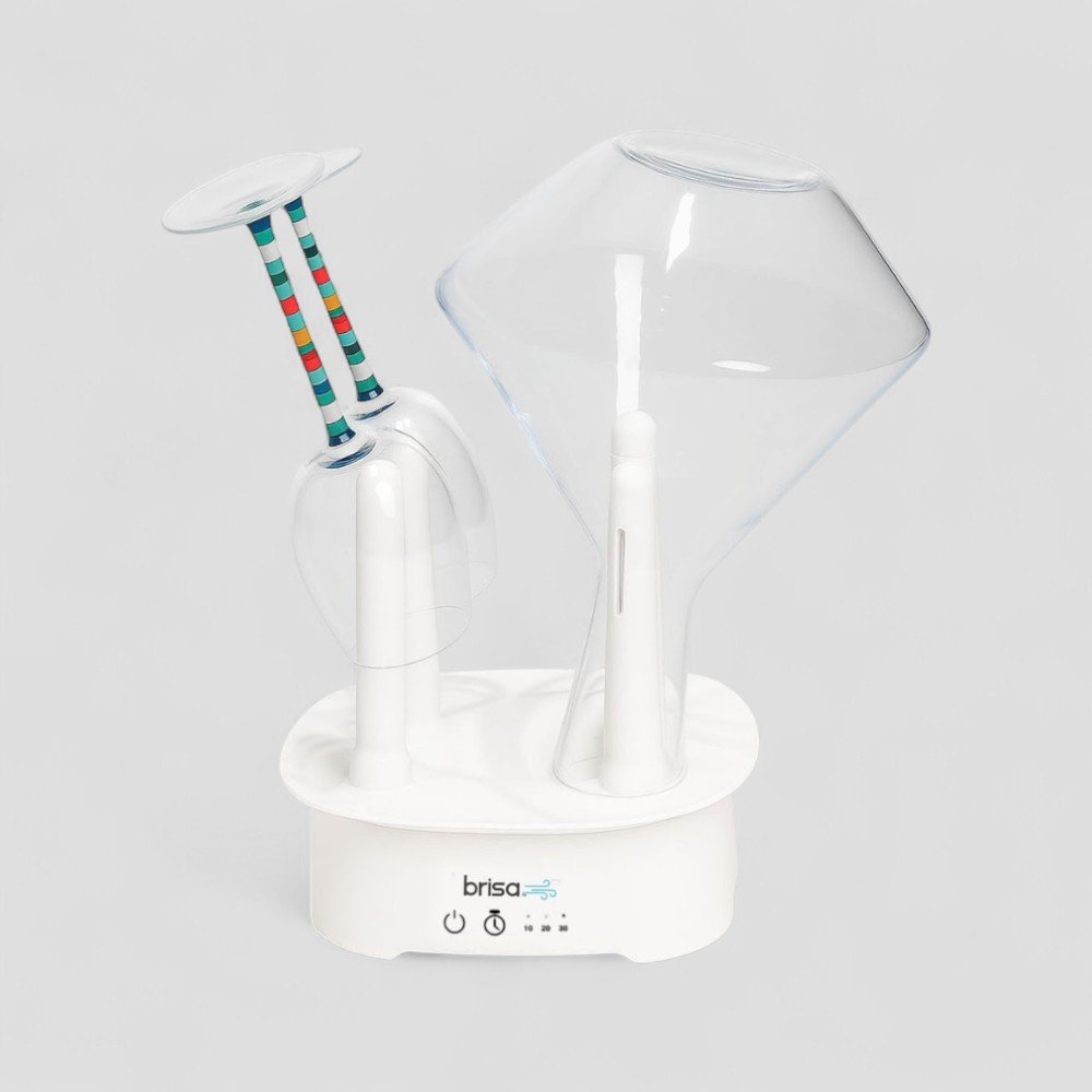 9" Brisa White Powered Drying Rack