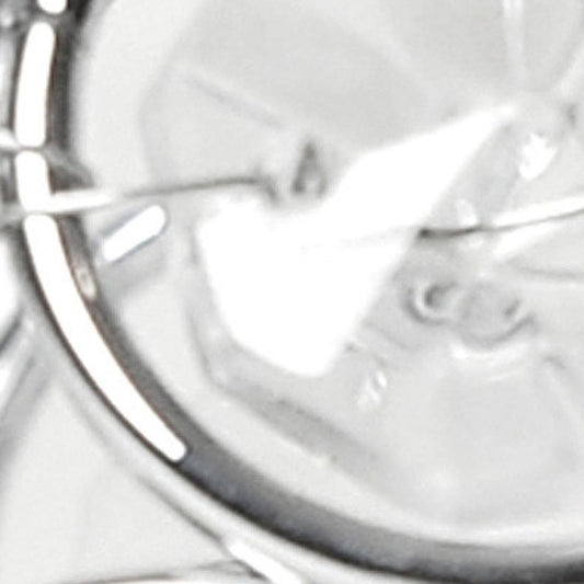 3" Silver Geometric Crystal Tabletop Votive Candle Holder