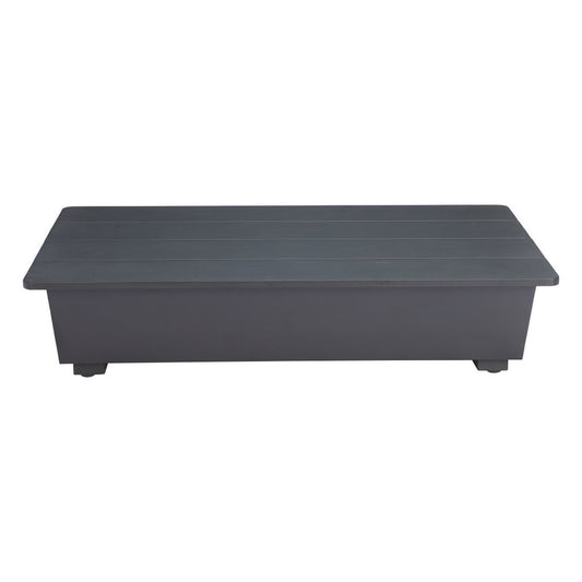 50" Black Aluminum Outdoor Coffee Table