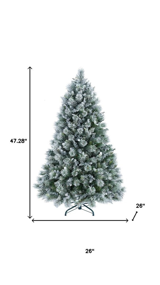 4' Full Flocked Fir Christmas Tree