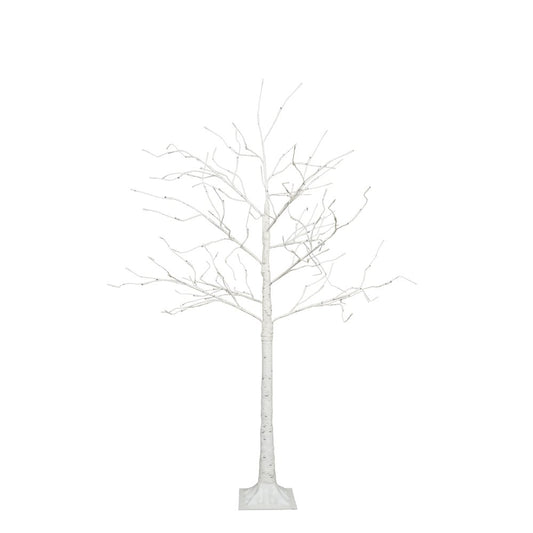 Set Of Three White Pre Lit Sparse Birch Trees