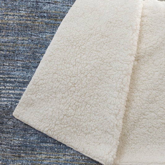 50" X 70" Blue And Gold Abstract Plush Throw Blanket