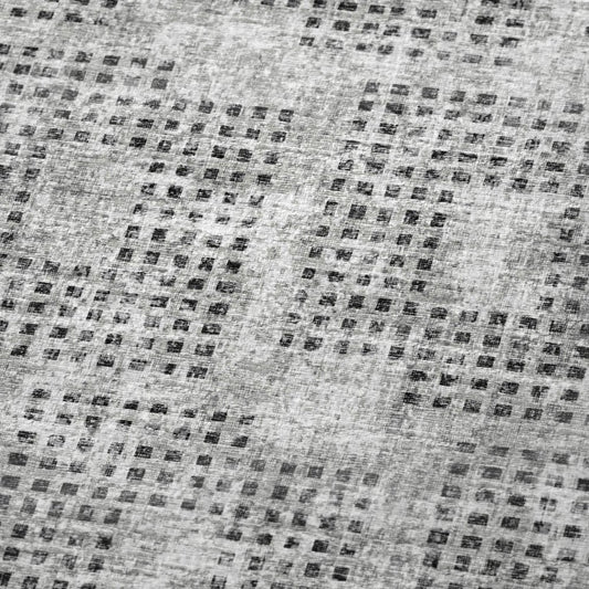 50" X 70" Gray And Silver Geometric Polyester Woven Plush Throw Blanket