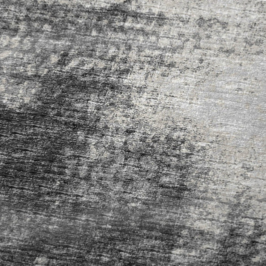 50" X 70" Black And Beige Abstract Polyester Woven Plush Throw Blanket