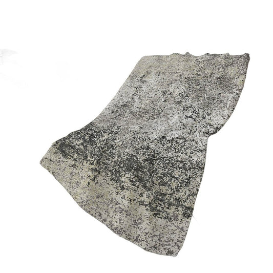 50" X 70" Gray And Black Abstract Polyester Woven Plush Throw Blanket