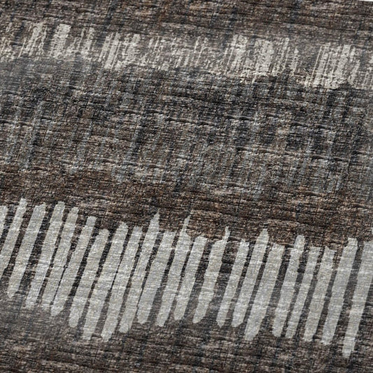 50" X 70" Brown And Beige Abstract Microfiber Plush Throw Blanket