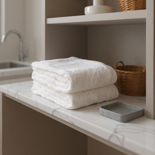 White Cotton 36" X 72" Quick Dry Terry Cloth Bath Sheet