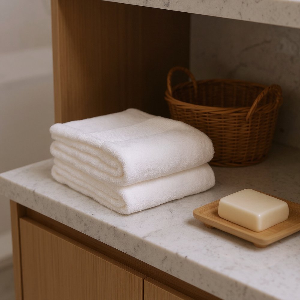 Ivory Cotton 36" X 72" Quick Dry Terry Cloth Bath Sheet