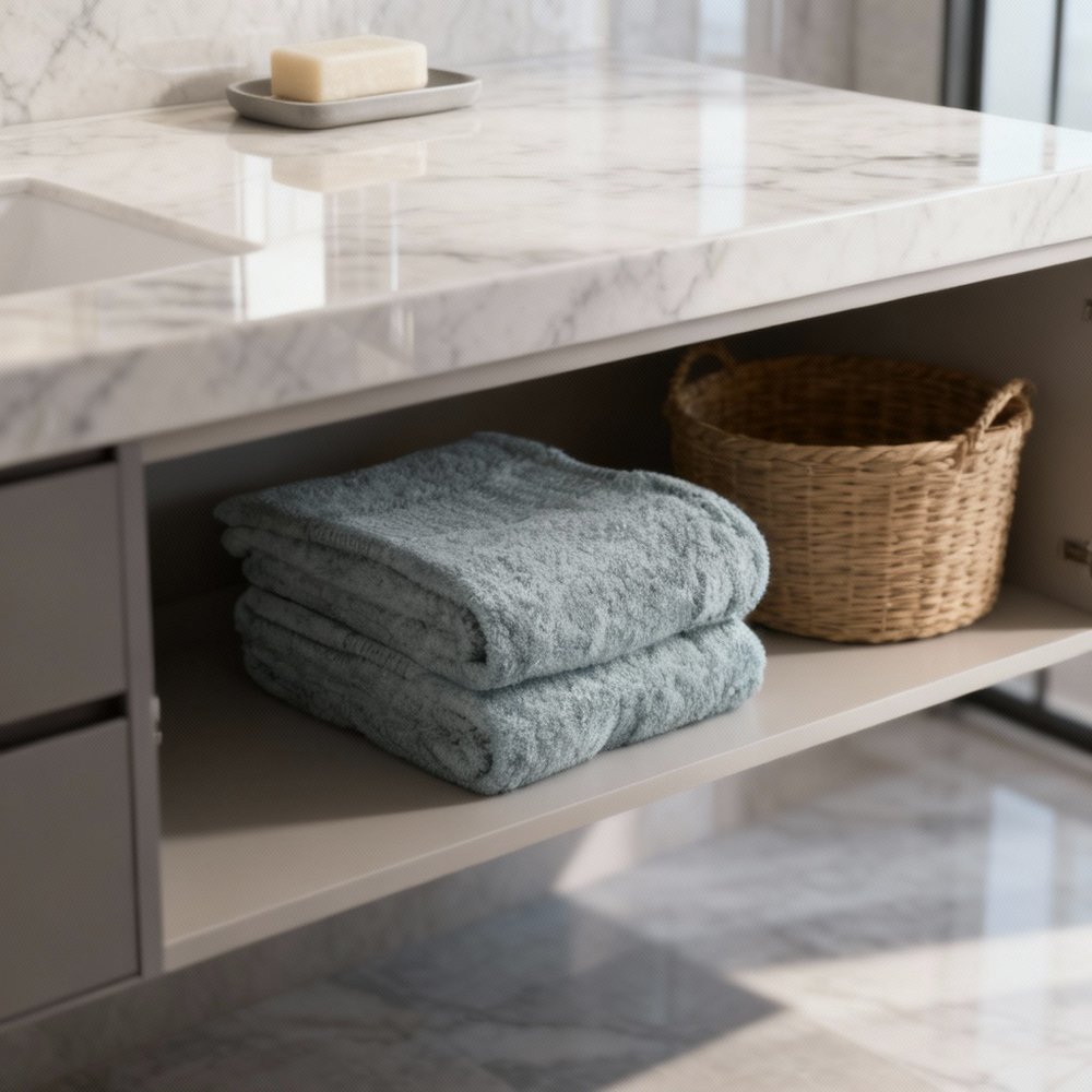 Set of Two Sea Green Cotton 30" X 54" Quick Dry Terry Cloth Bath Towels