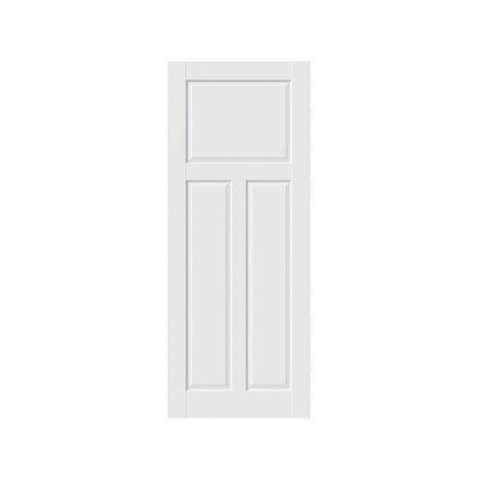80" X 30" White Wood Slab Door