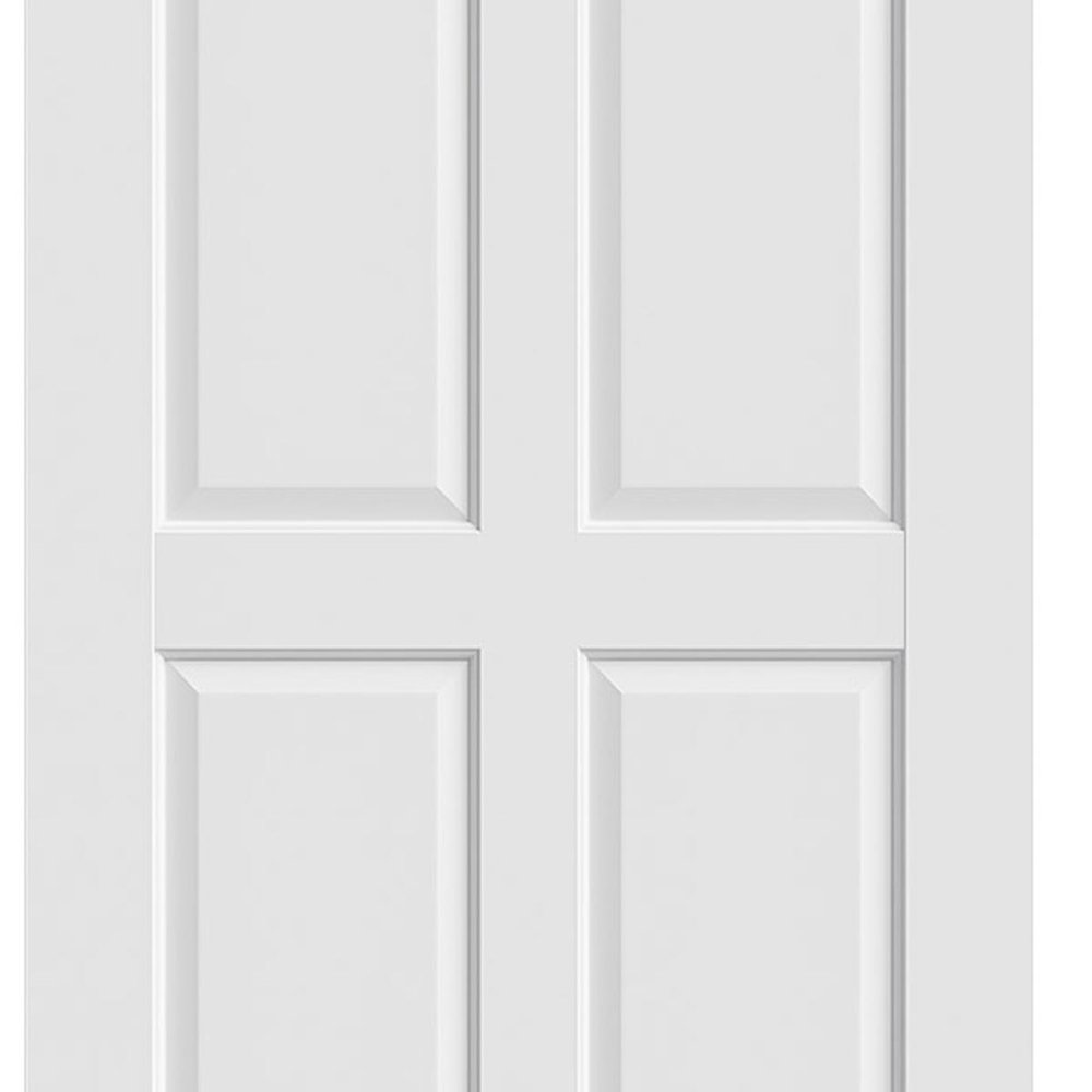 80" White Wood Slab Door