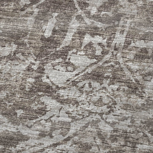 50" X 70" Brown And Beige Damask Polyester Woven Plush Throw Blanket