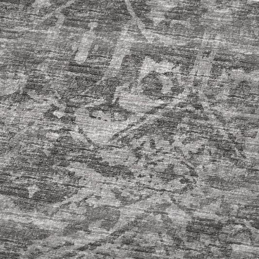 50" X 70" Charcoal And Gray Damask Polyester Woven Plush Throw Blanket