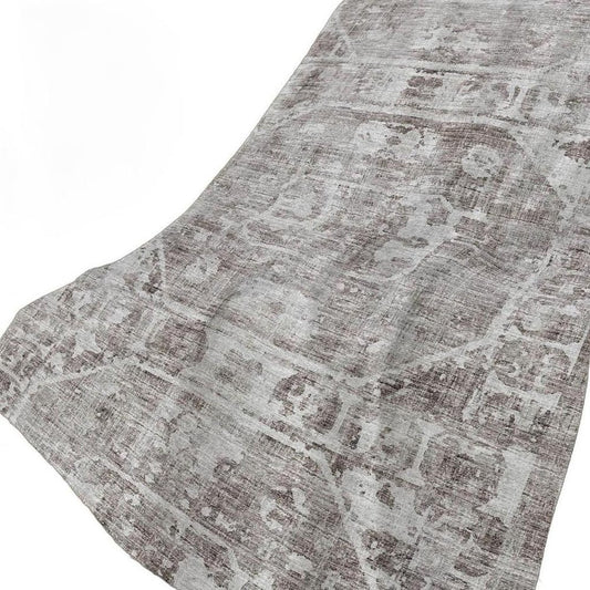 50" X 70" Gray And Charcoal Damask Polyester Woven Plush Throw Blanket
