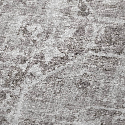 50" X 70" Gray And Charcoal Damask Polyester Woven Plush Throw Blanket