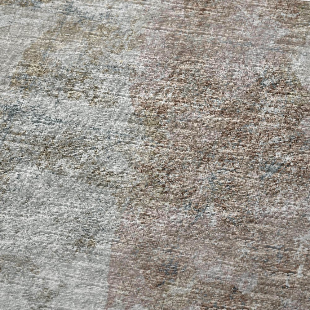 50" X 70" Beige Gray And Ivory Abstract Polyester Woven Plush Throw Blanket