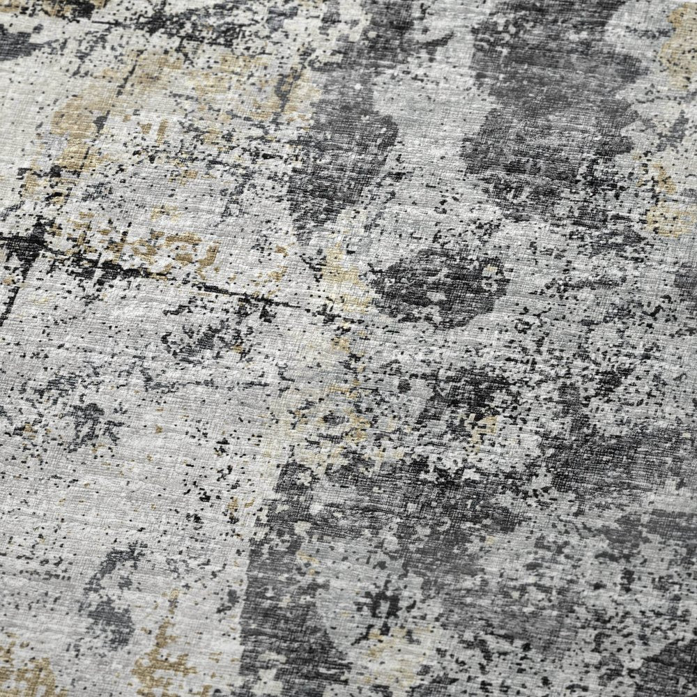 50" X 70" Black Silver And Gray Abstract Polyester Woven Plush Throw Blanket