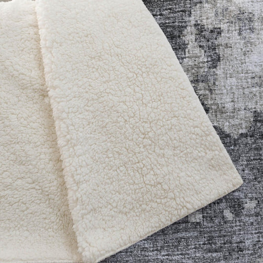 50" X 70" Black Ivory And Gray Abstract Plush Throw Blanket