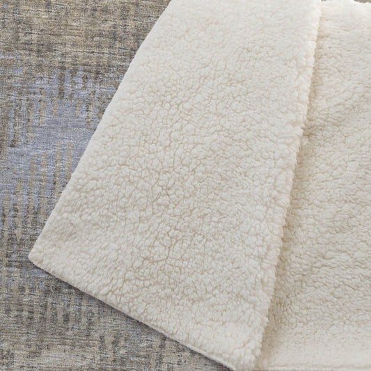 50" X 70" Chocolate And Beige Geometric Polyester Woven Plush Throw Blanket