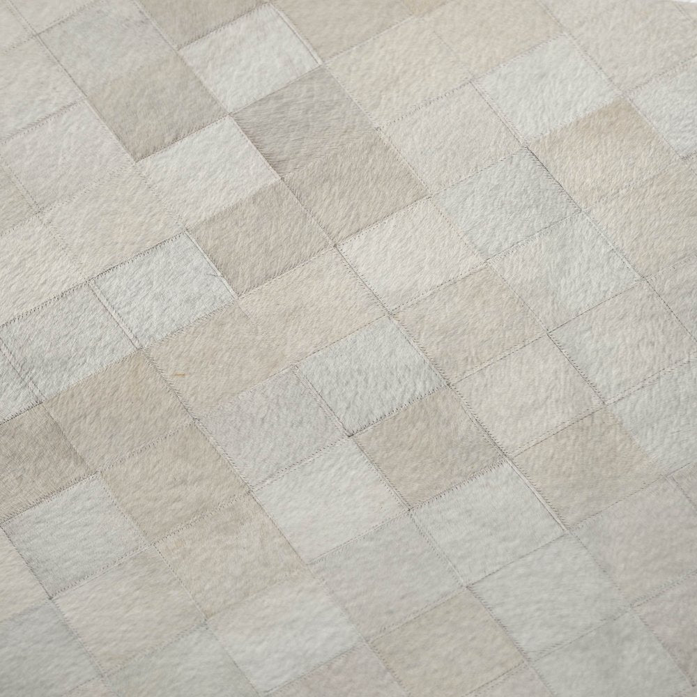 50" X 70" Ivory And Beige Geometric Polyester Woven Plush Throw Blanket