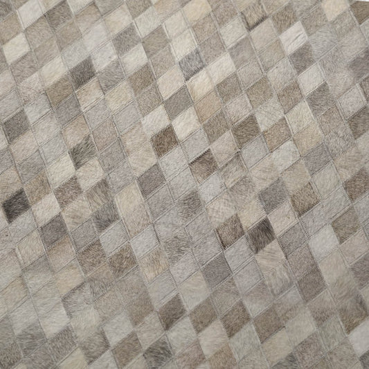 50" X 70" Gray Beige And Ivory Geometric Polyester Woven Plush Throw Blanket