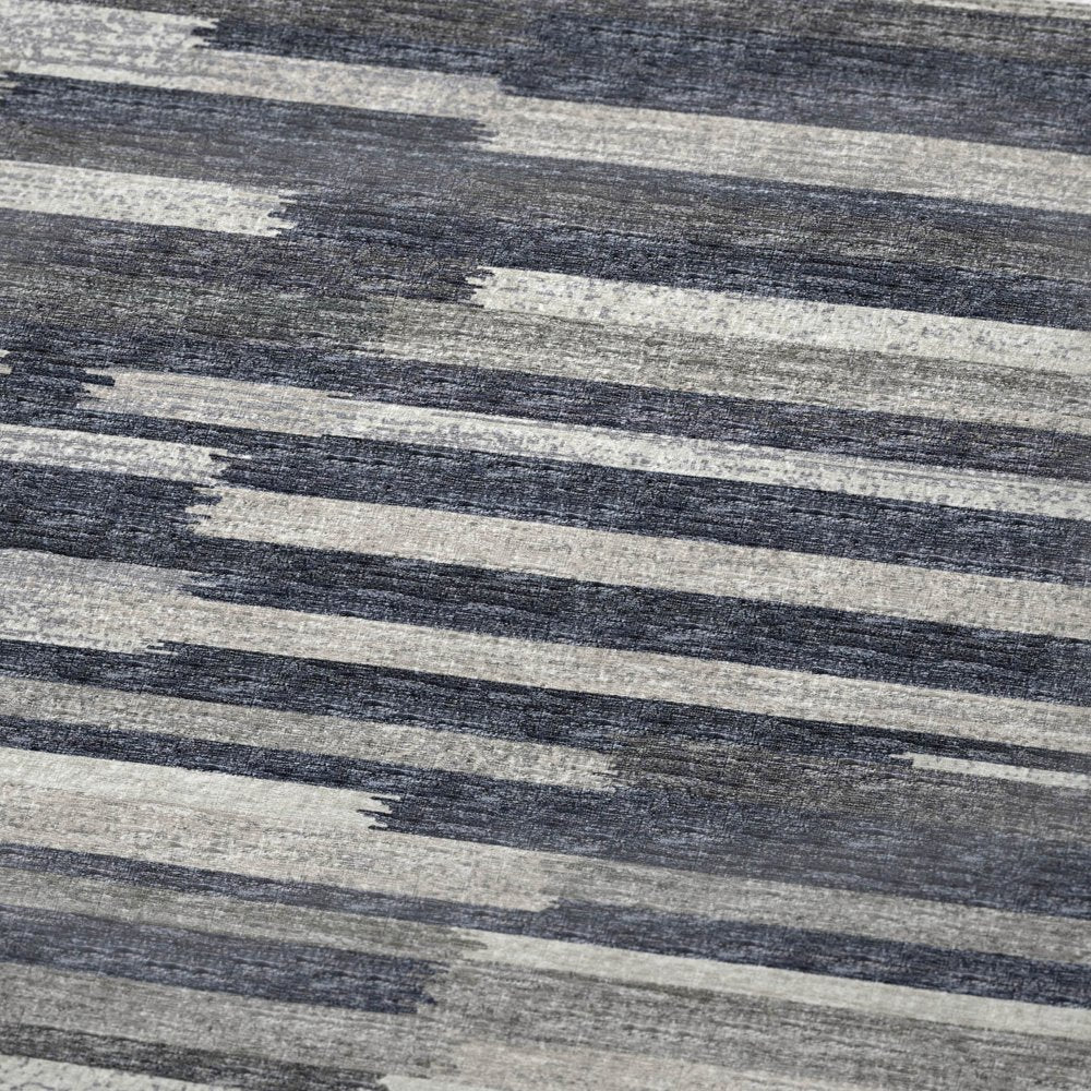 50" X 70" Gray And Charcoal Abstract Polyester Woven Plush Throw Blanket