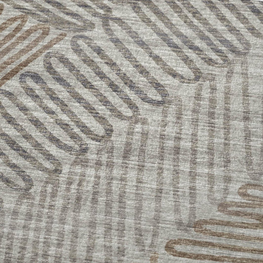 50" X 70" Coffee And Gray Microfiber Abstract Plush Throw Blanket