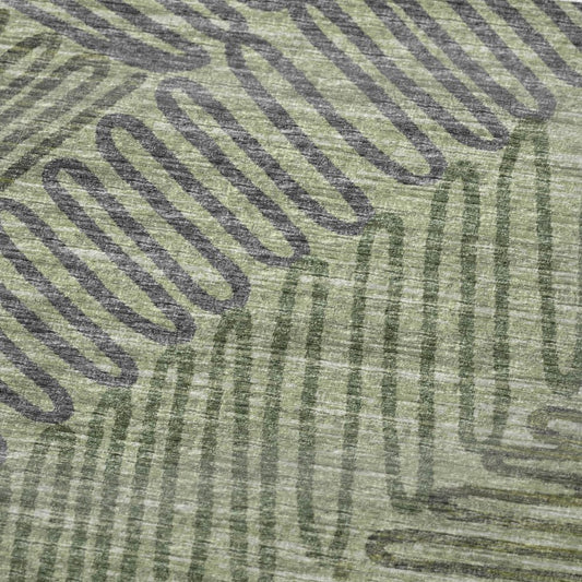 50" X 70" Green And Gray Microfiber Abstract Plush Throw Blanket