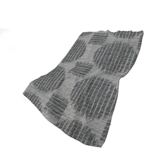 50" X 70" Charcoal And Gray Geometric Polyester Woven Plush Throw Blanket