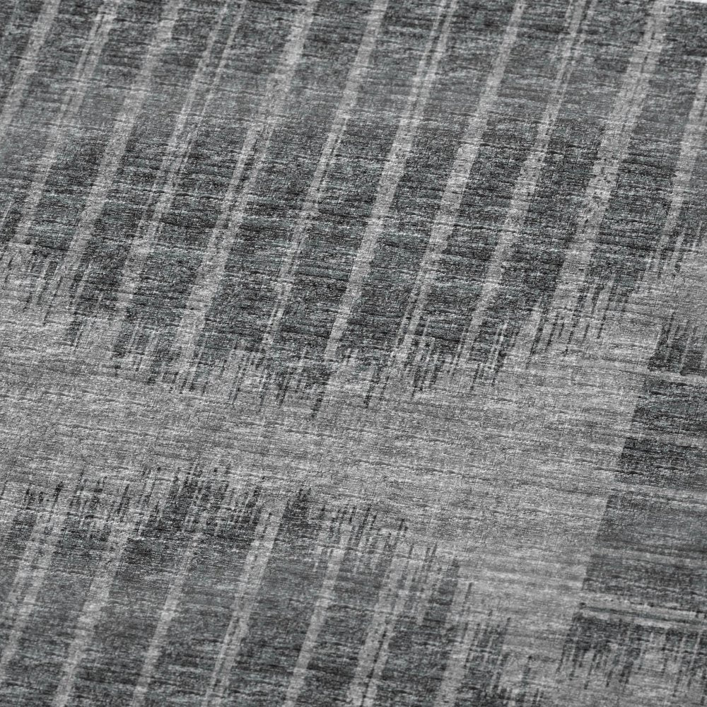 50" X 70" Charcoal And Gray Geometric Polyester Woven Plush Throw Blanket