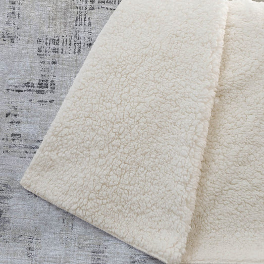 50" X 70" Taupe And Ivory Abstract Polyester Woven Plush Throw Blanket