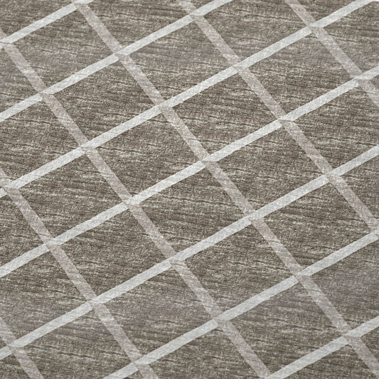 50" X 70" Taupe And Beige Geometric Polyester Woven Plush Throw Blanket