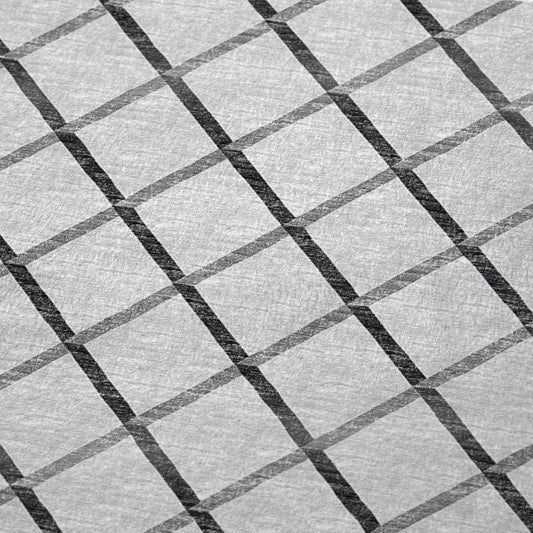 50" X 70" Gray And Ivory Geometric Polyester Woven Plush Throw Blanket