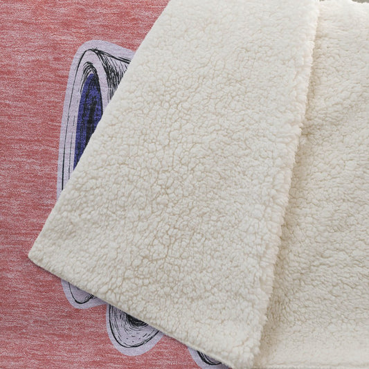 50" X 70" Blue Orange And Red Color Block Microfiber Plush Throw Blanket