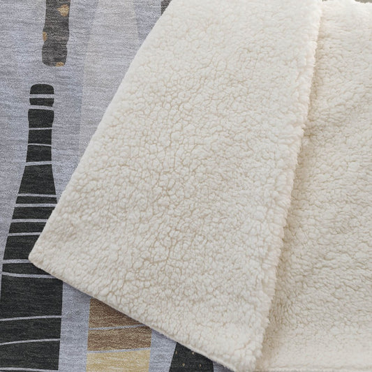 50" X 70" Gray Black And Gold Champagne Bottle Stripe Microfiber Plush Throw Blanket